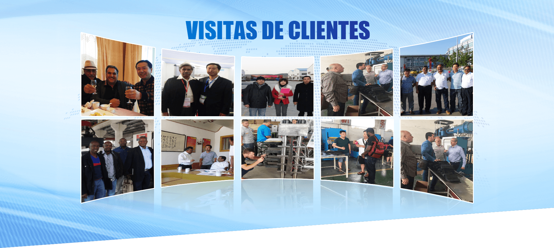 Cliente visita máquinas constantes