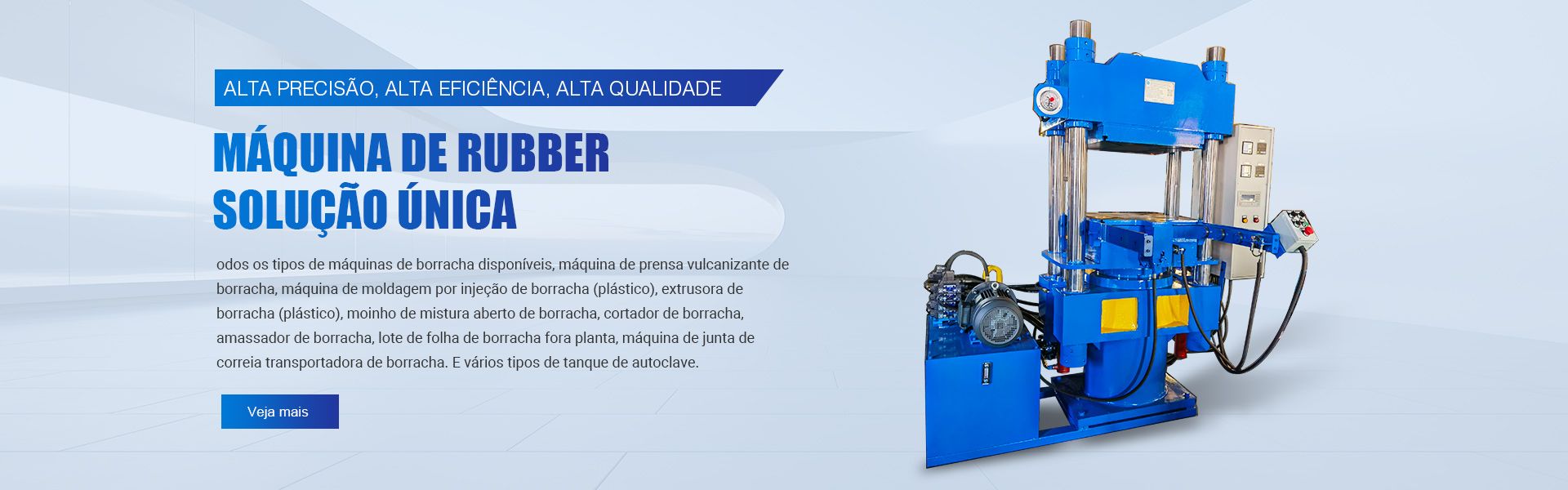 Prensa vulcanizadora de borracha tipo coluna