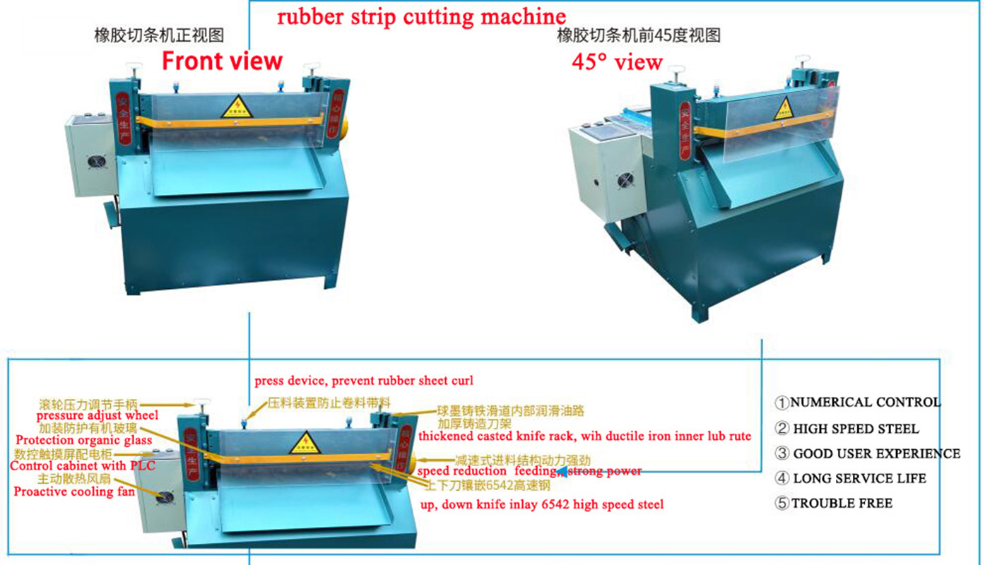 Rubber Bale Sheet Tyre Raw Material Slicing Slitting Cutting Cutter Machine