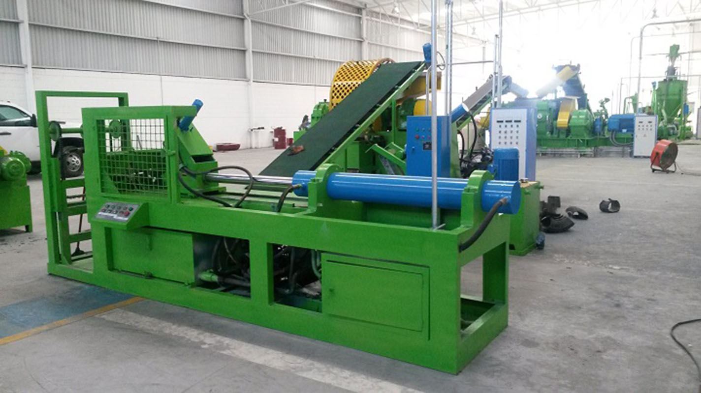 Waste Tyre Recycled Rubber Powder Cracker Shredder Crusher Making Production Line Mill Machine