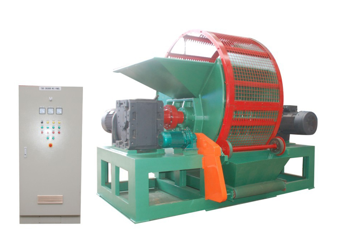 Waste Tyre Recycled Rubber Powder Cracker Shredder Crusher Making Production Line Mill Machine